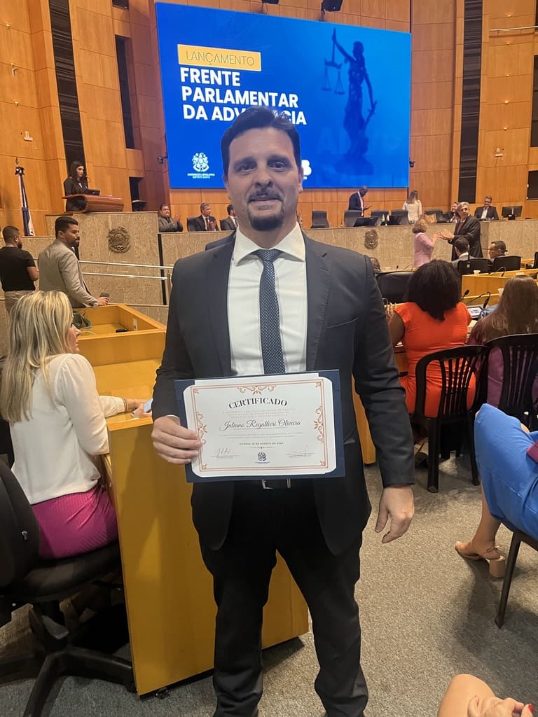 Assembleia Legislativa do ES homenageia advogados no Dia do Advogado -Juliano Regattieri